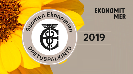 Suomen Ekonomien opetuspalkinto 2019